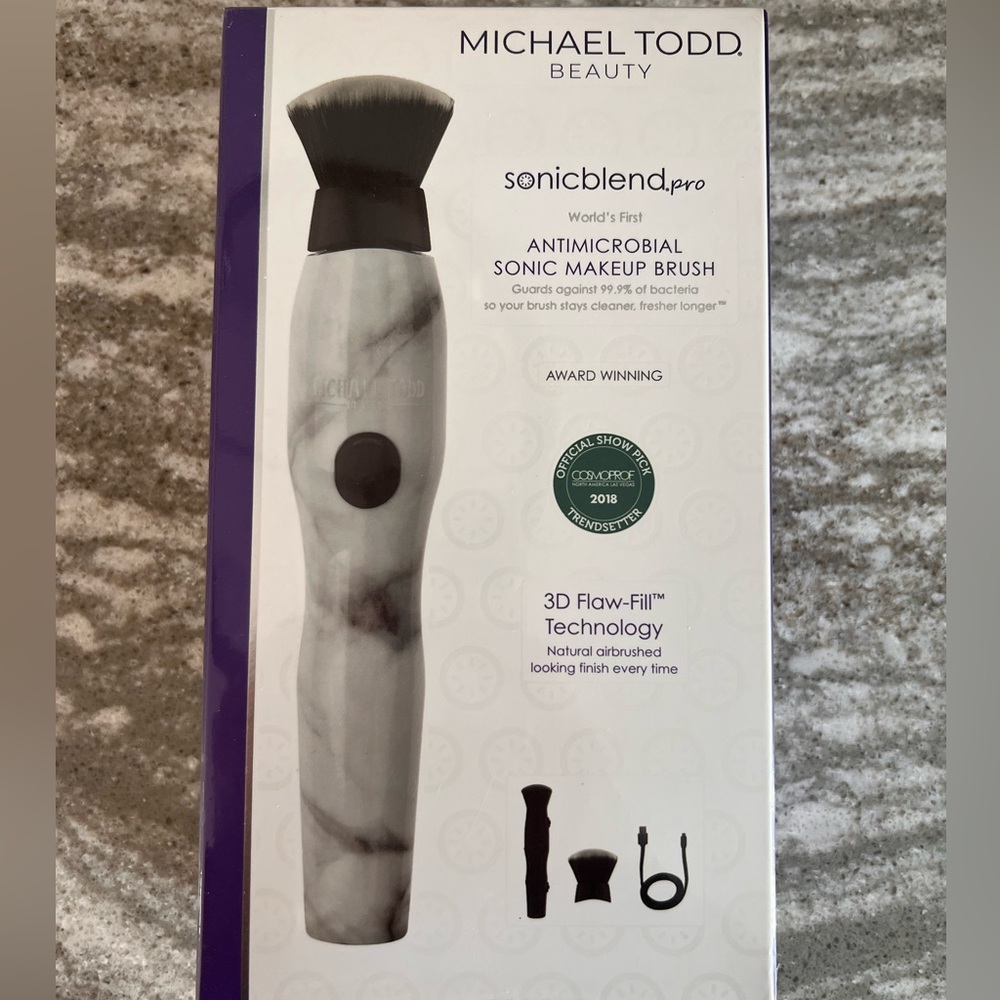 🆕 Michael Todd Beauty Sonic Makeup Marble Brush Sonicblend Pro Sealed Box
